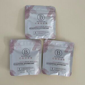 Bathorium CRUSH Bath Soak Eucalyptus Apothecary Rejuvenating 120g *3 = 360g New